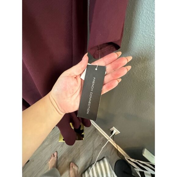 French Connection Drop Waist Flounce Dress | NWT | Oversized Fit Size 2 - Picture 6 of 9